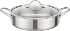 ROSO סיר סוטאז׳ נירוסטה silver 32 ס״מ