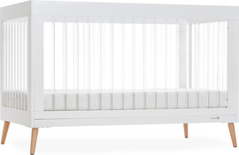 Dainy's מיטת תינוק אמנדה לבן/אקריל - Amanda™ Baby Bed White/acrylic 130x70 cm