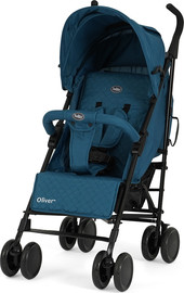 Twigy טיולון אוליבר Oliver מתקפל מגיל לידה עם גגון רחב, סלי אחסון ומחזיק כוס - כחול