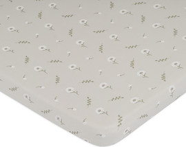 Olimoli סדין עריסה ליין גינה אורבנית מודפס – Crib Sheet 90X60 cm