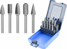 B-Tech סט פצירת וידיה YG8 4CUT 10 יח׳ במזוודה 6XX6 0508265 | B.Tech
