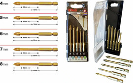 B-Tech סט מקדחי אימפקט 2X 4T המקורי – 5 יח' לשיש | B.Tech
