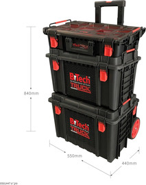 B-Tech מערכת כלים ניידת TRUCK - 3 חלקים: טרולי + ארגז + אורגנייזר | B.Tech