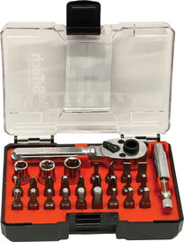 B-Tech סט בוקסות וביטים DR 1/4" 27 חלקים | B.Tech Project 16 USA