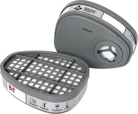 B-Tech מסנן זוג גז אורגני 6001 לחצי-מסכה EN 14387 B.Tech P9 | B.Tech