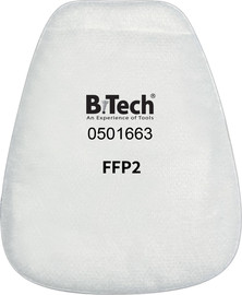 B-Tech כותנת סינון 663 FFP2 מארז 10 יח EN 143 B.Tech P9 | B.Tech
