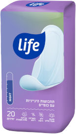 לייף תחבושות לילה עם כנפיים