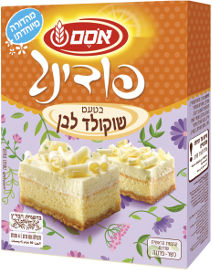 אסם אינסטנט פודינג בטעם שוקולד לבן