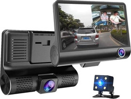 Premier מצלמת רכב קדמית FHD 1080p אחורית FHD 720p ופנימית FHD 720p ‏Premier פרימייר PDV30
