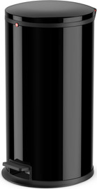 Hailo פח אשפה פדל 25 ליטר עם טריקה שקטה Hailo Pure - שחור