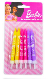 Barbie נרות ג'מבו מאויירים - ברבי