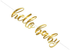 שמחה זה אנחנו באנר אותיות לתלייה- HELLO BABY מטר