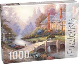 PuzzleVista פאזל 1000 חלקים - גשר אבן ובית כפרי