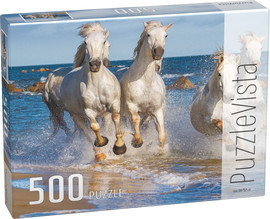 PuzzleVista פאזל 500 חלקים - סוסים על החוף