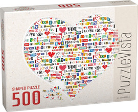 PuzzleVista פאזל צורני 500 חלקים - לב