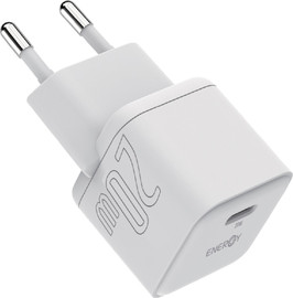 ENERGY ראש מטען 20W כולל כבל Energy USB Type C To L אנרג'י Nano PD20W לבן