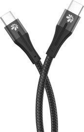SmartCase כבל שזור USB-C טעינה מהירה בהספק של 60W באורך 1.2 מטר שחור Miracase