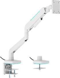 Lumi זרוע שולחנית גיימינג LUMI LDT85-C012L עם תאורת RGB לבן מט 17'-49'
