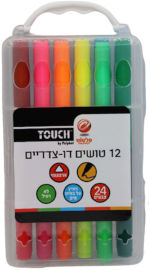 TOUCH מארז 12 טושים דו-צדדים עם 24 צבעים טאץ'