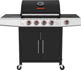 Amgazit גריל גז 4 מבערים כולל כירת צד Amgazit אמגזית Fireblaze 34062