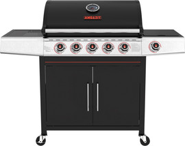 Amgazit גריל גז 5 מבערים כולל כירת צד Amgazit אמגזית Fireblaze 34063