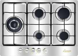 LUXOR כיריים גז 5 להבות Luxor לוקסור LUX705CIL נירוסטה