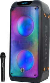 Pure Acoustics רמקול נייד 2500W עם מיקרופון אלחוטי דגם WOMB-208