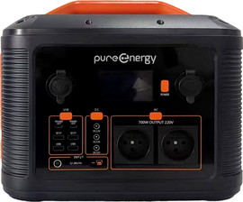 Pure Energy תחנת כוח ניידת בהספק 537.6Wh כולל 2 שקעי חשמל דגם ENERGIX-170