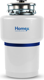 HOMEX טוחן אשפה 1 כ"ס כולל מתג אלחוטי לבן דגם SGD-3000