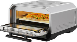 SIRIUS LIVING טאבון פיצה חשמלי מקצועי 2200W עם אבן שמוט דגם FIORNO-13