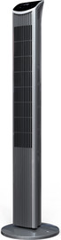 HOMEX מאוורר מגדל חכם 70W עם WIFI 3 דרגות, אפור טיטניום דגם STORM-TRI-3-GREY