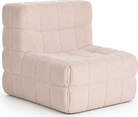 Comfort4U כורסת רביצה פרימיום, מודולרית, אריזת ואקום, קרם דגם NUVOLA-LOUNGE