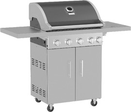SAUTER גריל גז 4 מבערים כולל כירת צד Sauter סאוטר BBQ5600