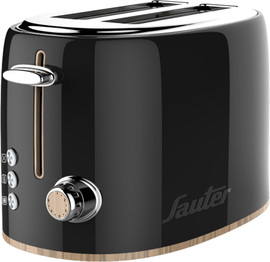 SAUTER מצנם 2 פרוסות בעיצוב רטרו Sauter סאוטר TT-803 שחור