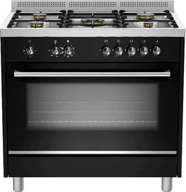 SAUTER תנור משולב כיריים גז - 5 להבות Sauter סאוטר SOC9070B שחור