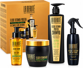 LA BEAUTE מארז טיפוח שיער ויטמינים ופרוטאין Elixir