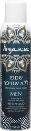 ארגניה שמפו ללא שטיפה לגבר טיפוח העור והקרקפת ללא מלחים