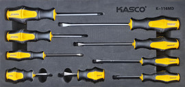 Kasco סט מברגים מודולרי – 9 חלקים - KASCO