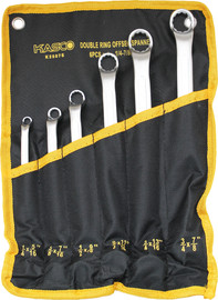 Kasco סט 6 מפתחות רינג רינג דגם גרמני 1/4 – 7/8 אינצ‘ CR – V - KASCO