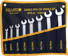 Kasco סט 8 מפתחות פתוח פתוח דגם גרמני 6 – 22 ממ * - KASCO