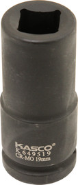 Kasco בוקסה שחורה עמוקה 6 פינות הינע 3/4 מידה 19 ממ - KASCO