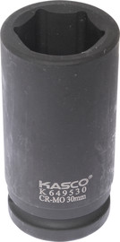 Kasco בוקסה שחורה עמוקה 6 פינות הינע 3/4 מידה 30 ממ - KASCO