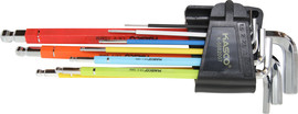 Kasco סט 9 מפתחות אלן כדורי צבעוני במחזיק CR – V - KASCO