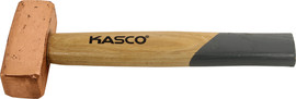 Kasco פטיש נחושת 1 קג מרובע ידית עץ - KASCO
