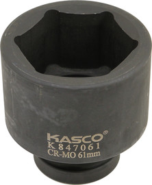 Kasco בוקסה שחורה 6 פינות הינע 1 מידה 61 ממ - KASCO