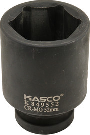 Kasco בוקסה שחורה 6 פינות עמוקה הינע 1 מידה 52 ממ - KASCO