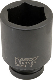 Kasco בוקסה שחורה 6 פינות עמוקה הינע 1 מידה 2 אינצ - KASCO