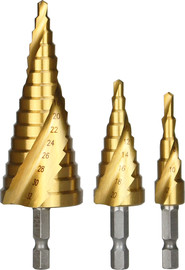 Kasco סט מקדחי ספירלה מדורגים 4 – 12 4 – 20 4 – 32 ממ - KASCO