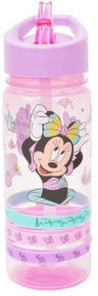Disney בקבוק 500 מל פלסטיק עם צמידים -מיני בת הים