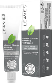 LEAVES משחת שיניים מתקדמת פחם פעיל להלבנה